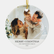Moderne familiefoto Kerstmis