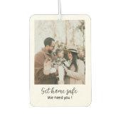 Moderne familiefoto Krijg veilig thuis we hebben j Luchtverfrisser (Voorkant)