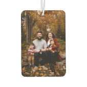 Moderne familiefoto Krijg veilig thuis we hebben j Luchtverfrisser (Achterkant)