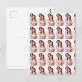 Moderne familiefoto op maat briefkaart (Voorkant / Achterkant)