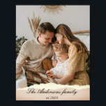 Moderne familiefoto & persoonlijke naam cadeau poster<br><div class="desc">Moderne familiefoto & persoonlijke naam cadeau</div>