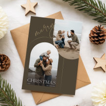 Moderne familiefoto strand foto kerst