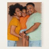 Moderne familiefotocollage planner (Achterkant)
