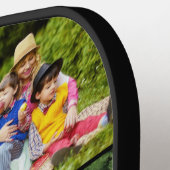 Moderne Familiefotocollage voor papa Pickleball Paddle (Links Detail)