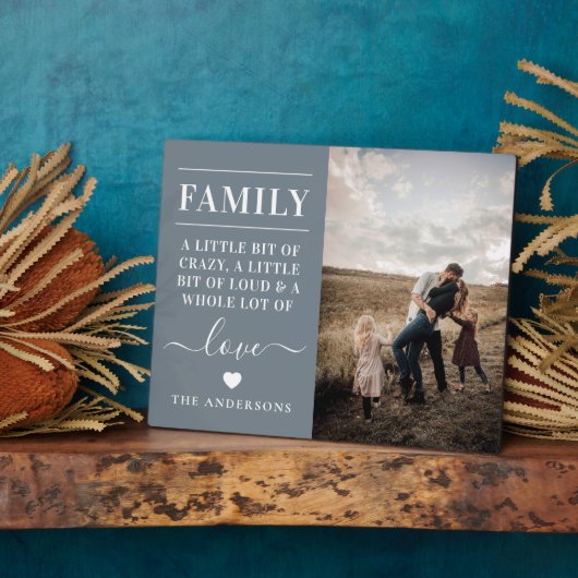 Moderne familiefotofkeepomwille fotoplaat (Zijkant)