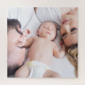 Moderne familiefotofkeepomwille legpuzzel (Verticaal)