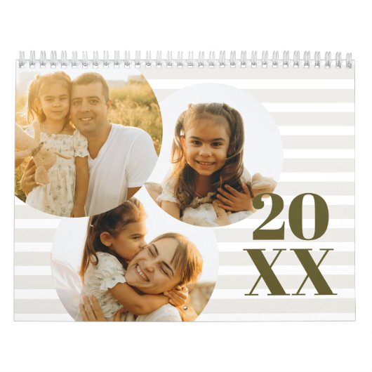 Moderne familiefoto's  kalender (Hoes)