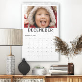Moderne familiefoto's Schattige met de hand geschr Kalender