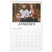 Moderne familiefoto's Schattige met de hand geschr Kalender (Jan 2026)