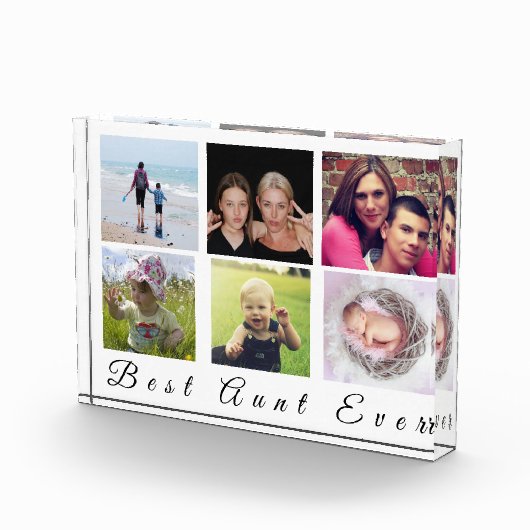 Moderne familiekolk met 6 foto's beste tante ooit (Rechts)