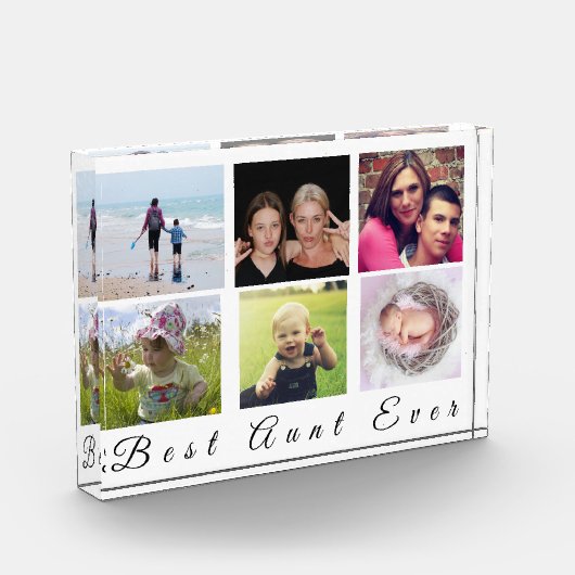 Moderne familiekolk met 6 foto's beste tante ooit (Links)