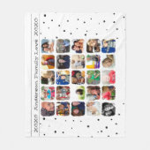 Moderne familiekollage fleece deken (Voorkant)