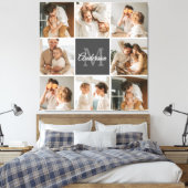 Moderne familiekollage foto's en persoonlijke cade canvas afdruk (Insitu (Slaapkamer))