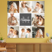 Moderne familiekollage foto's en persoonlijke cade canvas afdruk (Insitu (Woonkamer))