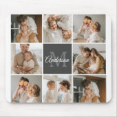 Moderne familiekollage foto's en persoonlijke cade muismat (Voorkant)