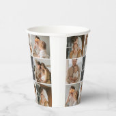 Moderne familiekollage foto's en persoonlijke cade papieren bekers (Rechts)