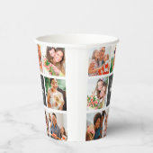 Moderne familiekollage foto's en persoonlijke cade papieren bekers (Rechts)