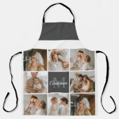 Moderne familiekollage foto's en persoonlijke cade schort (Voorkant)