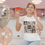 Moderne familiekollage foto's en persoonlijke cade t-shirt<br><div class="desc">Leg de hartverwarmende momenten van uw moderne familie vast in een prachtig gemaakte collage foto. Vier de lach, liefde en gekoesterde herinneringen met dit gepersonaliseerde meesterwerk, exclusief beschikbaar op Zazzle. Creëer Een verbluffende montage die de essentie van uw unieke familiedynamiek omvat - van mijlpaalvieringen tot alledaagse avonturen. Deze collage, die...</div>