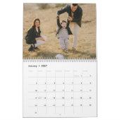Moderne familienaam Jaar Foto Kalender (Jan 2027)