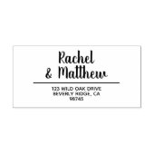 Moderne familienaam retouradres  zelfinktende stempel (Design)
