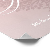 Moderne familienaam Typografie Poster (Hoek)