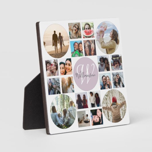 Moderne familiereünie 20 Fotocollage Fotoplaat (Voorkant)