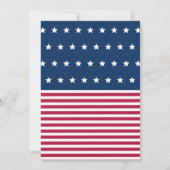 Moderne familiereünie BBQ 4th of July Summer Party Kaart (Achterkant)