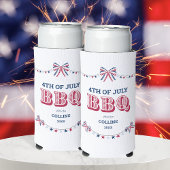 Moderne familiereünie BBQ 4th of July Summer Party Seltzer Blikjeskoeler