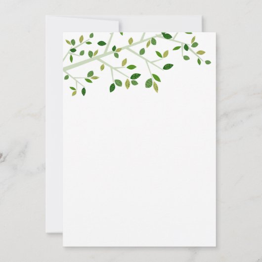 Moderne familiereünie kaart (Achterkant)