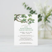 Moderne familiereünie stamboomtak briefkaart (Staand voorkant)