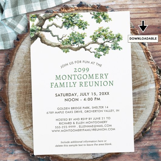 Moderne familiereünie stamboomtak kaart