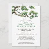 Moderne familiereünie stamboomtak kaart (Voorkant)