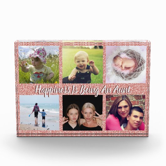 Moderne familietante collage met 6 foto's (Voorkant)