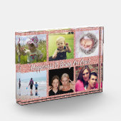 Moderne familietante collage met 6 foto's (Links)