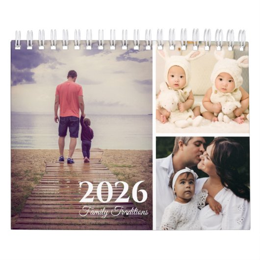 Moderne Familietradities Foto 2026 Kalender (Hoes)
