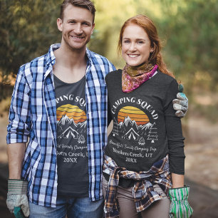 Moderne familievakantie die overeenkomt met Grandm T-shirt
