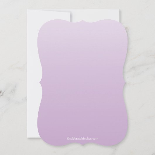 Moderne Fancy Paarse zoete zestienjarige verjaarda Kaart (Achterkant)