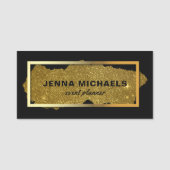 Moderne Fancy reservebatterij Lijst met glitter-re Naamplaatje (Voorkant)