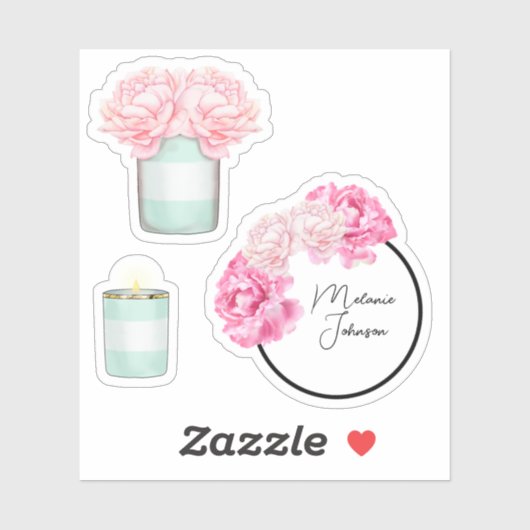 Moderne Fancy staafjes voor meisjes Sticker (Vel)