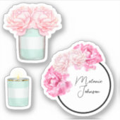 Moderne Fancy staafjes voor meisjes Sticker (Voorkant)