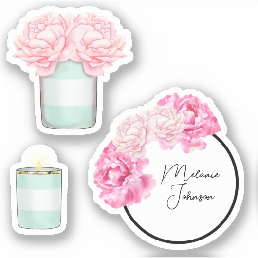 Moderne Fancy staafjes voor meisjes Sticker (Voorkant)