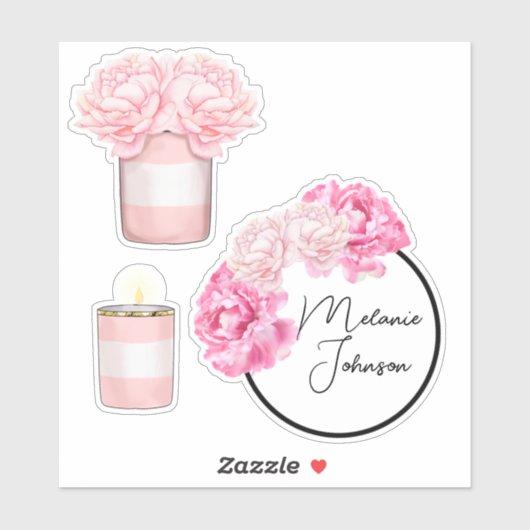 Moderne Fancy stekelroze staven Sticker (Vel)