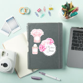 Moderne Fancy stekelroze staven Sticker (iPad Cover)