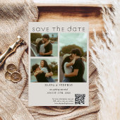 Moderne Fantasie Script QR Code Huwelijk Save The Date