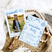 Moderne Fantasievolle Handgetekende Boog Afstudeer Kaart