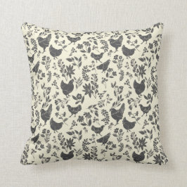 Moderne farmhouse Folk Art Style Print Kussen