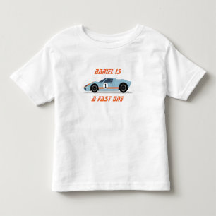 Moderne Fast One Race Car Boy 1e Verjaardag Kinder Shirts