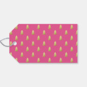 Moderne Faux Folie Joy Naam Kerst Cadeaulabel (Achterkant Horizontaal)