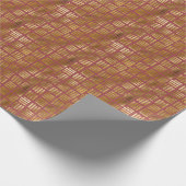 Moderne Faux Folie Lijnen | Kerstvakantie Cadeaupapier (Hoek)